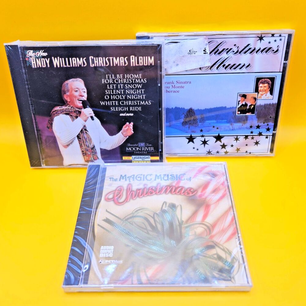 Lot of 3 Holiday CDs - Andy Williams Christmas Album, Frank Sinatra, Liberace